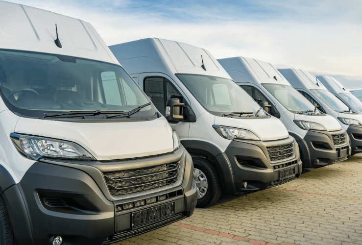 Business fleet delivery vans