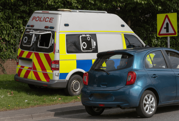 Police speed check van