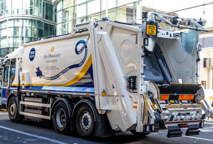 Electric fleet refuse truck