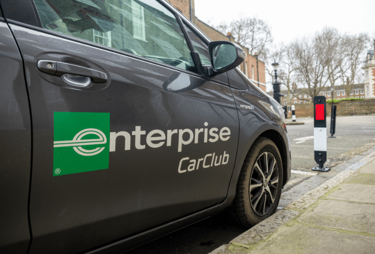 Enterprise Car Club car parked on London street